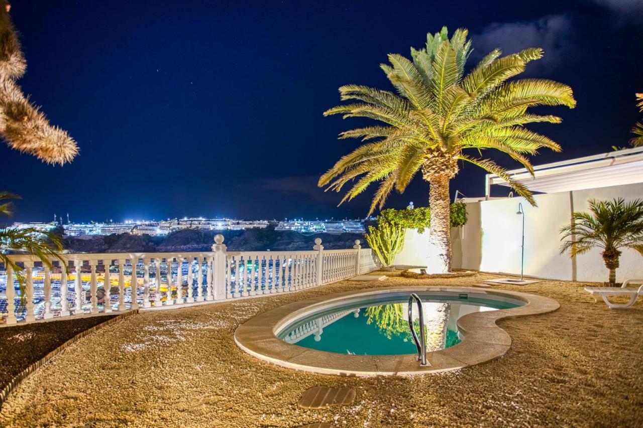 Stunning Villa With Breathtaking Ocean View Mogán المظهر الخارجي الصورة